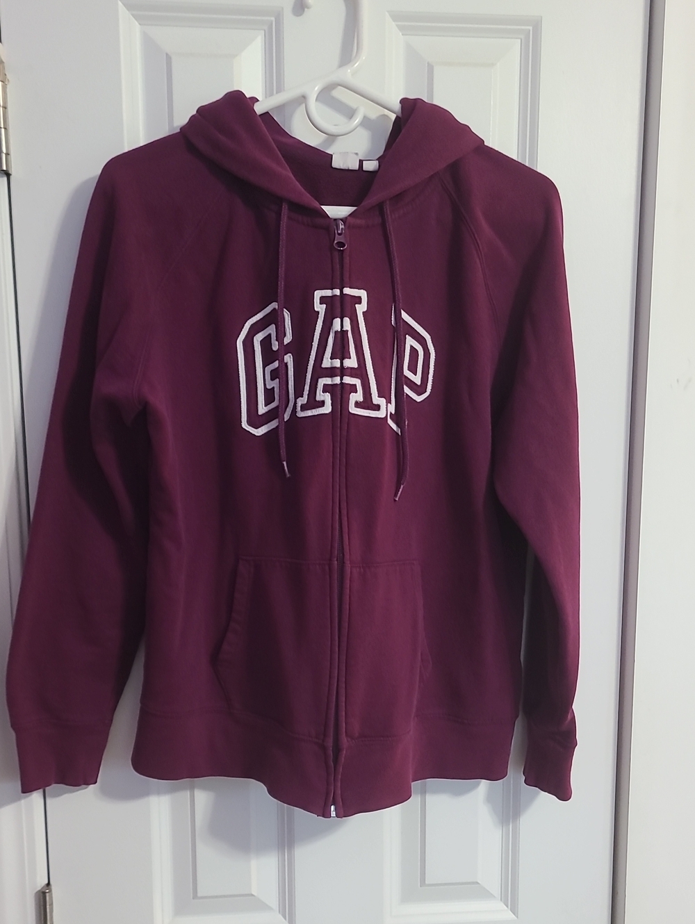 GAP Maroon Zip-Up Hoodie